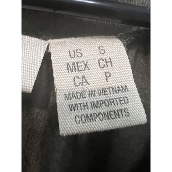 DKNY Army Green Blouse Size S - Picture 4 of 8